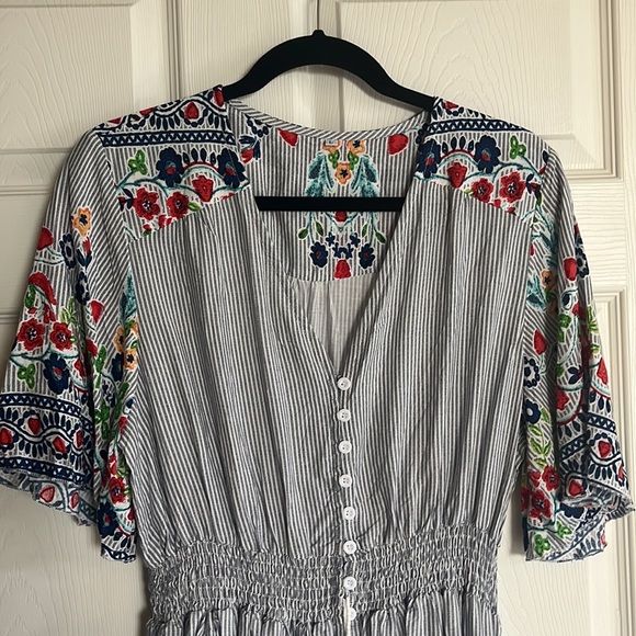 Floral boho button up dress - Picture 3 of 10